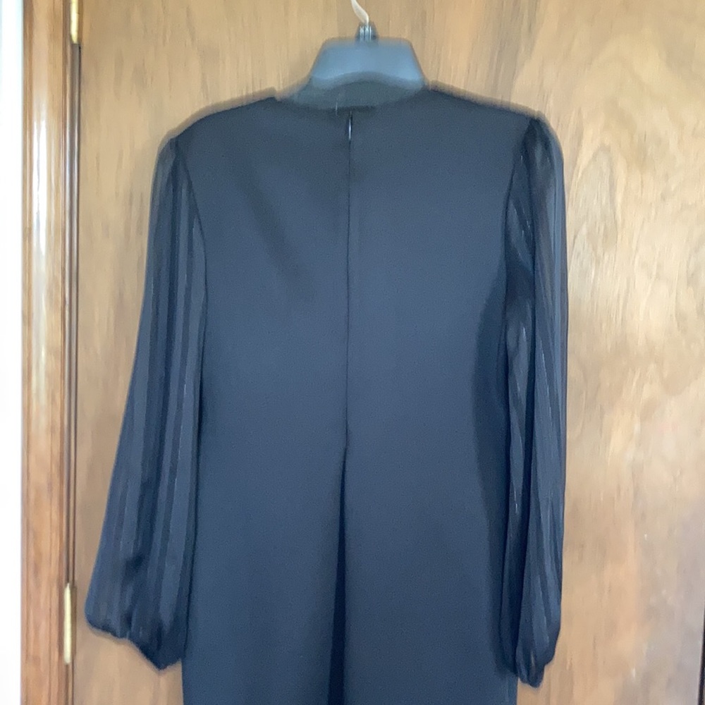 Connected apparel black dress sleeves w sheer stripes 6P 6 petite - Picture 14 of 15